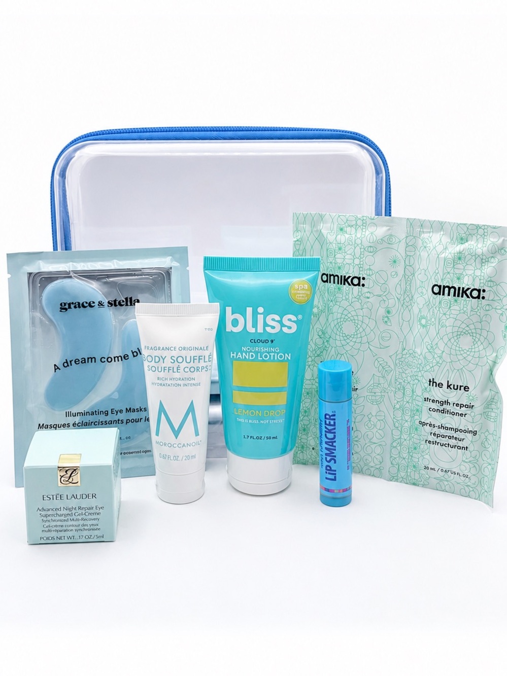 Estée Lauder Amika Bliss Moroccanoil Beauty Travel Bundle